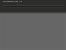 Tablet Screenshot of immobilier-gelas.com